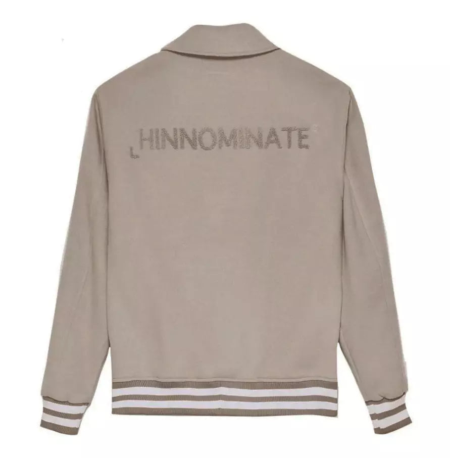 Hinnominate Chic Collegiate Bomber Jacket in Hazelnut Beige