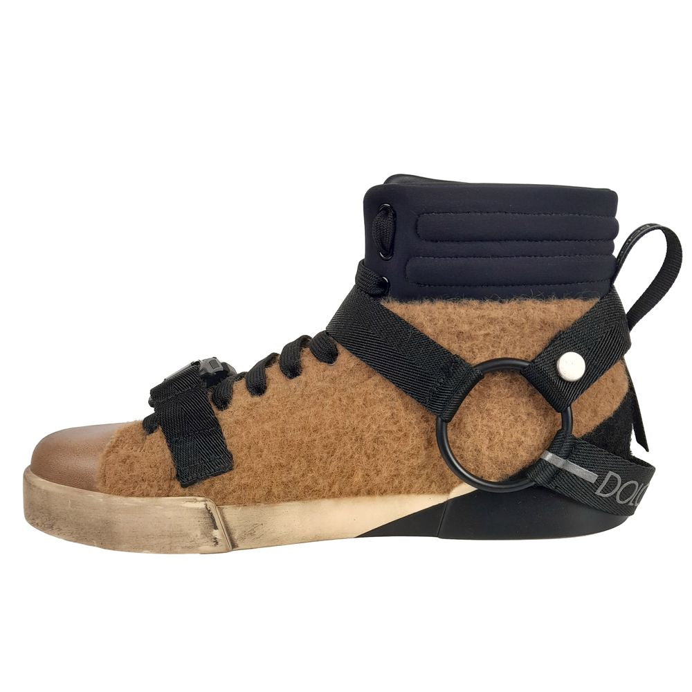 Dolce & Gabbana Elevated High-Top Wool Blend Sneakers