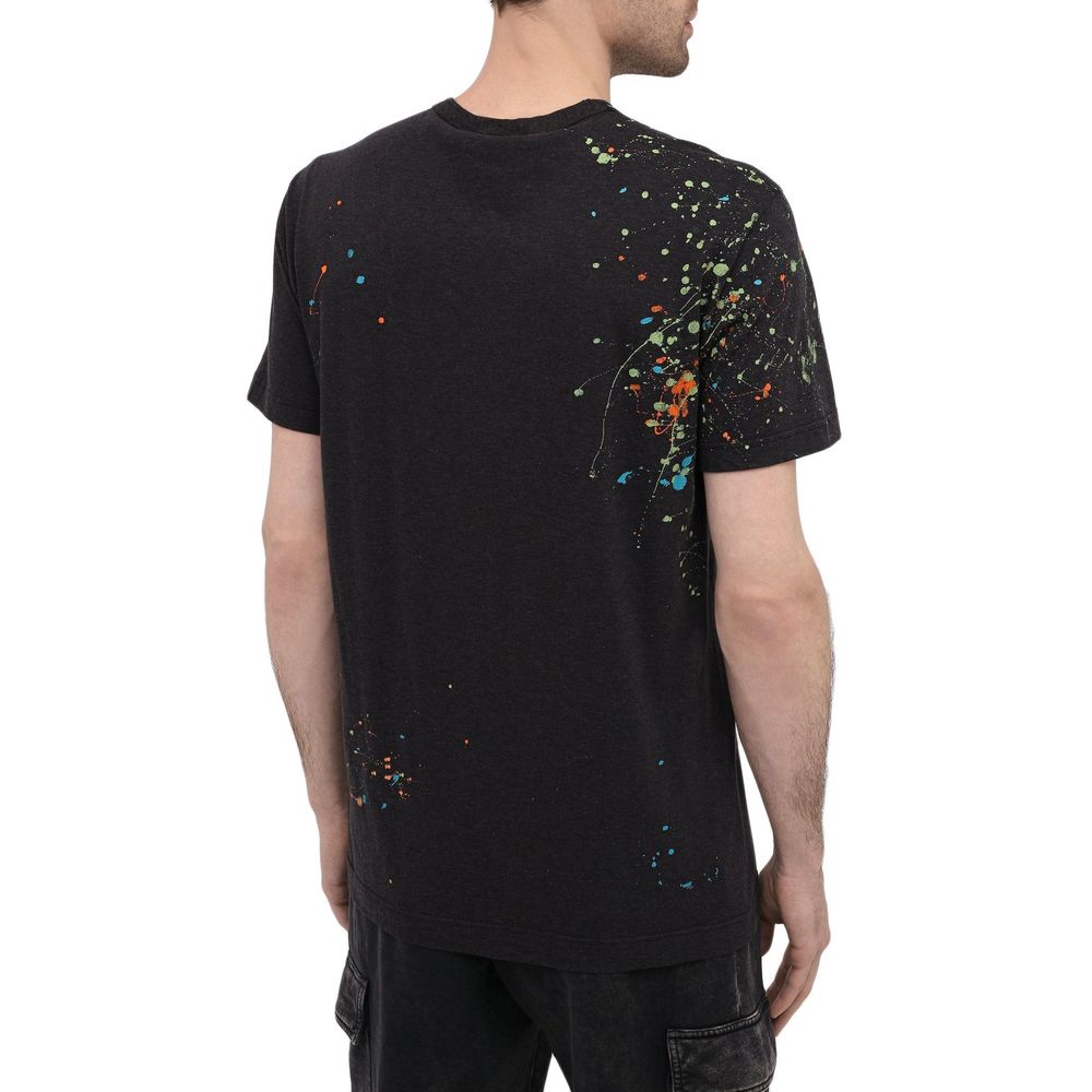 Dolce & Gabbana Embroidered Splatter Cotton Tee