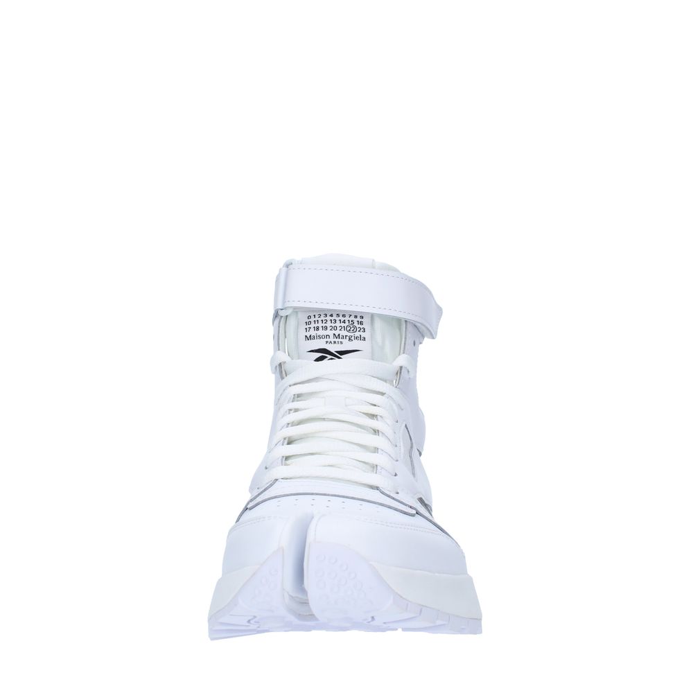 Reebok x Maison Margiela Avant-Garde Tabi Toe White Leather Sneakers