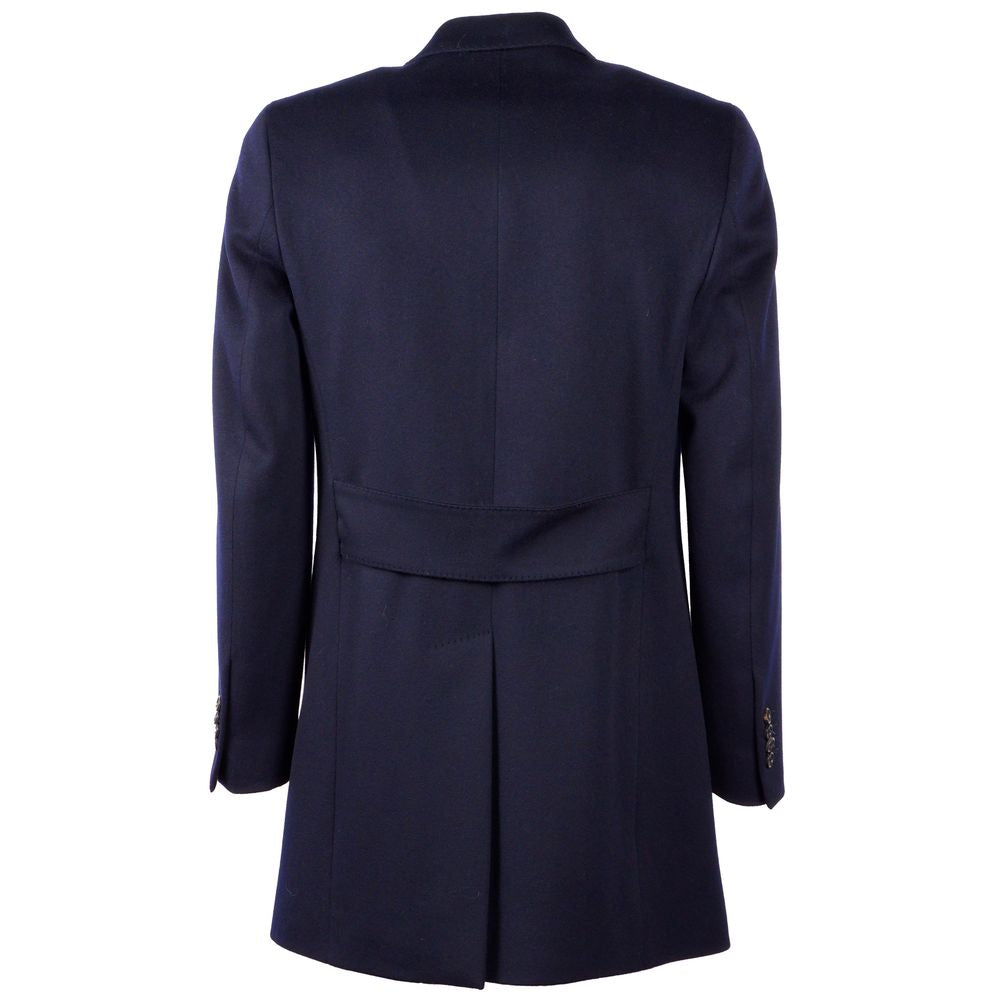 Made in Italy Elegant Virgin Wool Men's Coat