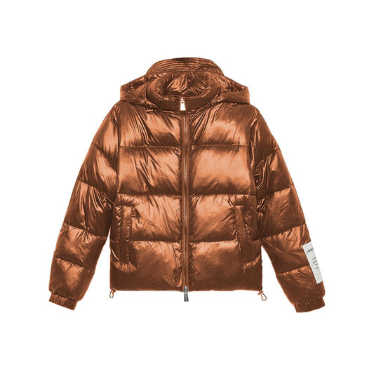 Hinnominate Elegant Nylon Down Jacket with Hood