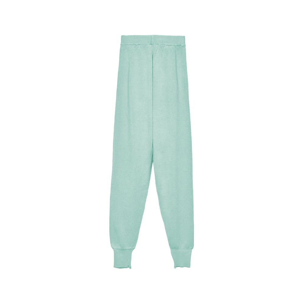 Hinnominate Mint Green Wool Blend Tracksuit Trousers