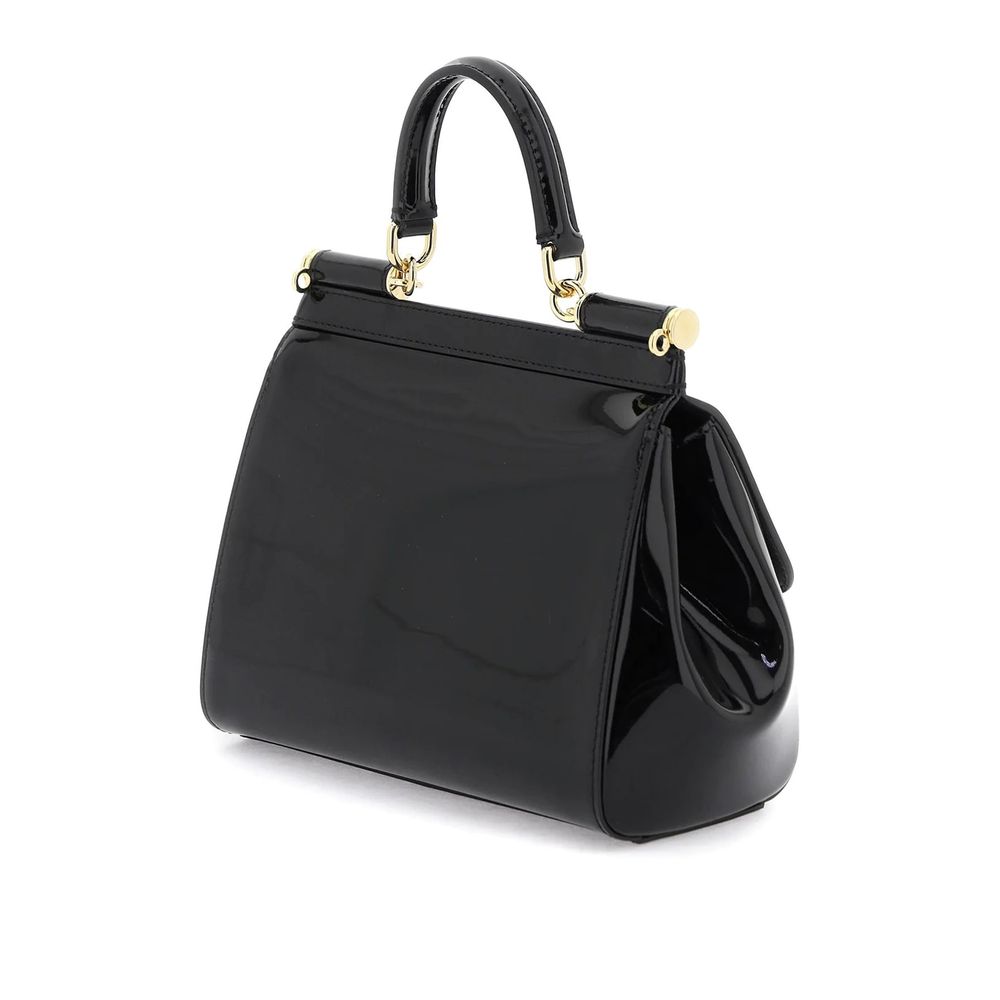 Dolce & Gabbana Sicily Elegance Patent Leather Bag