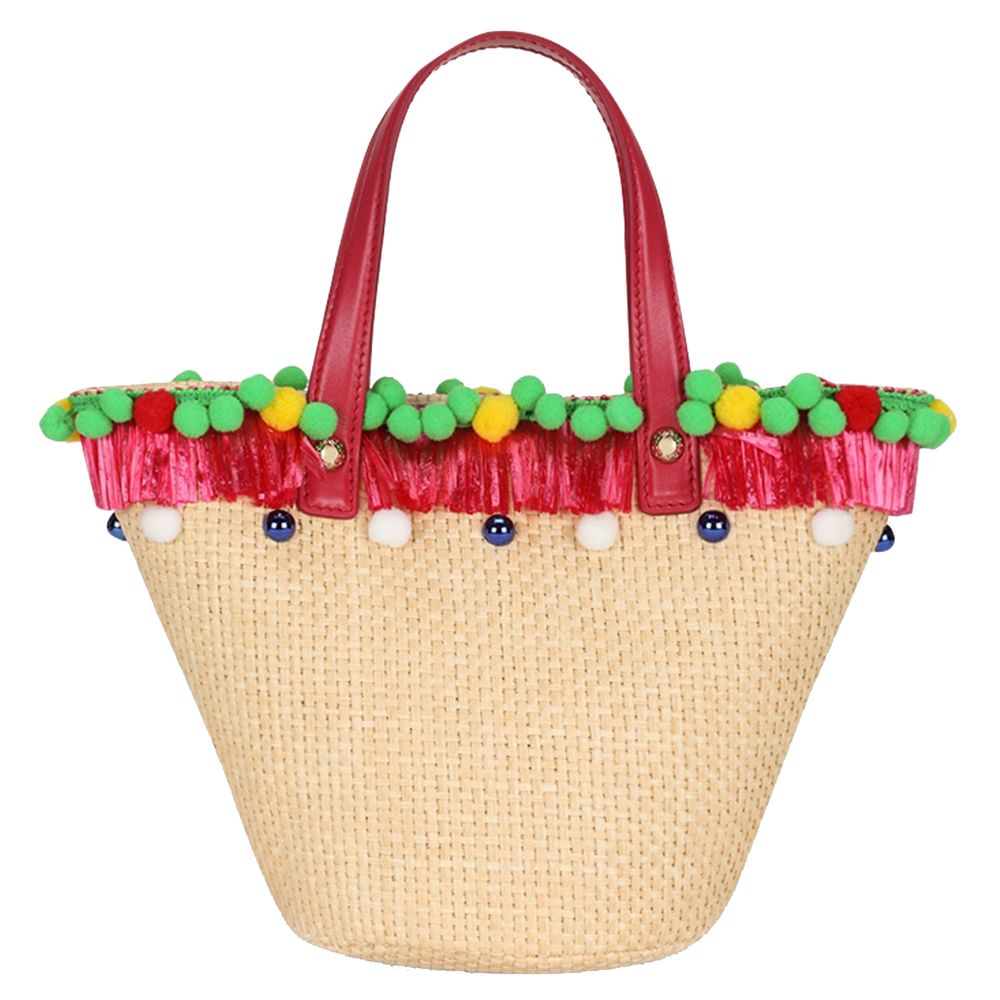 Dolce & Gabbana Multicolor Canvas Leather Handbag