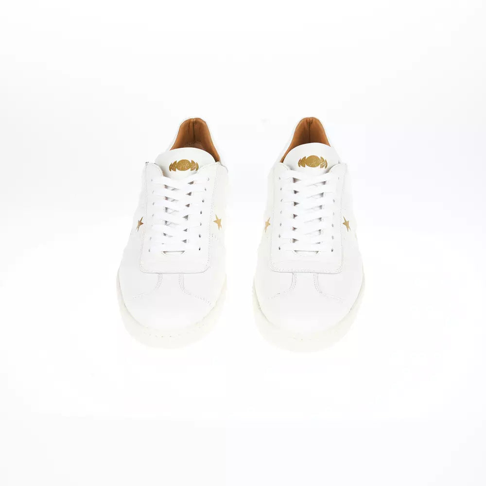 Pantofola D'Oro Elegant Monochrome Leather Sneakers