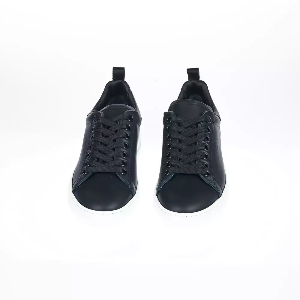 Pantofola D'Oro Sleek Monochrome Leather Sneakers - Italian Crafted