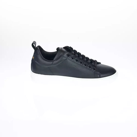 Pantofola D'Oro Sleek Monochrome Leather Sneakers - Italian Crafted