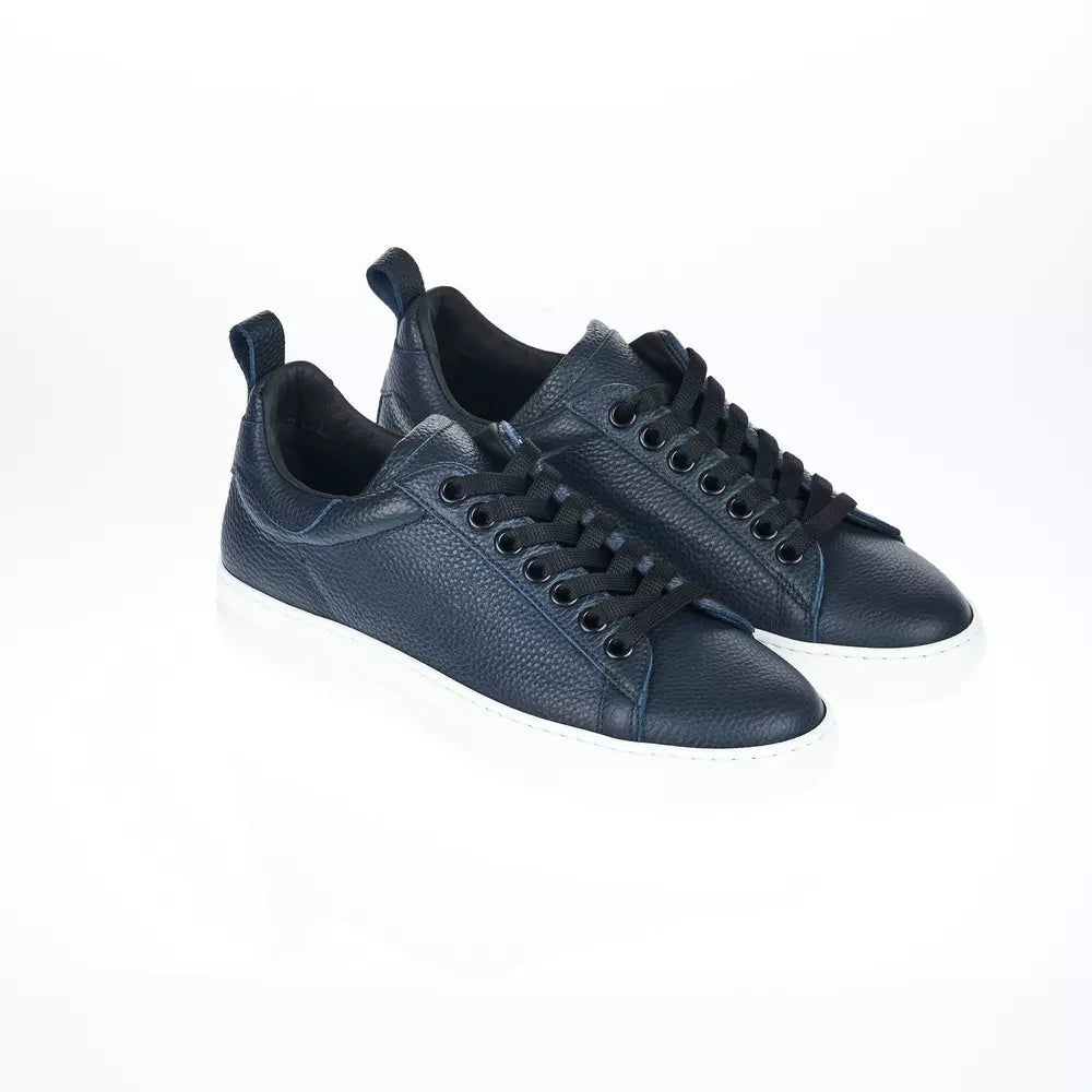 Pantofola D'Oro Elegant Monocolor Blue Leather Sneakers