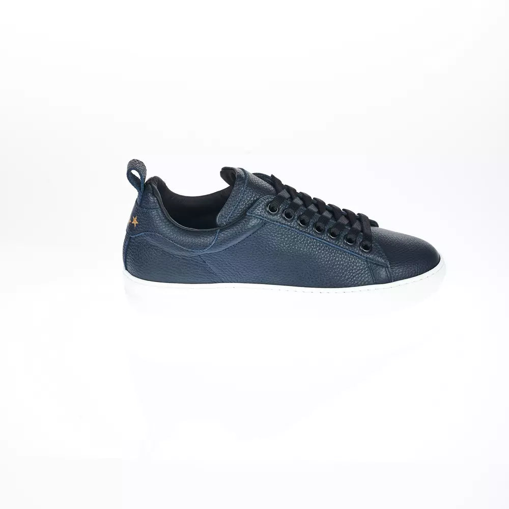 Pantofola D'Oro Elegant Monocolor Blue Leather Sneakers