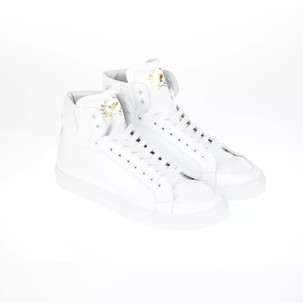 Pantofola D'Oro Monochrome Leather Lace-Up Sneakers