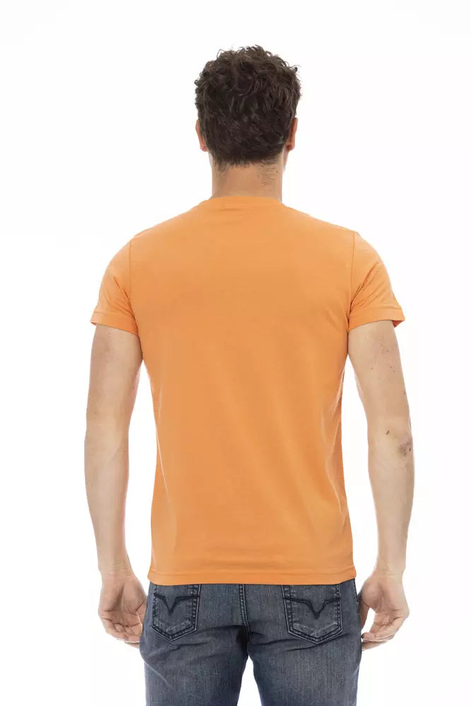 Trussardi Action Elegant Orange Short Sleeve Tee