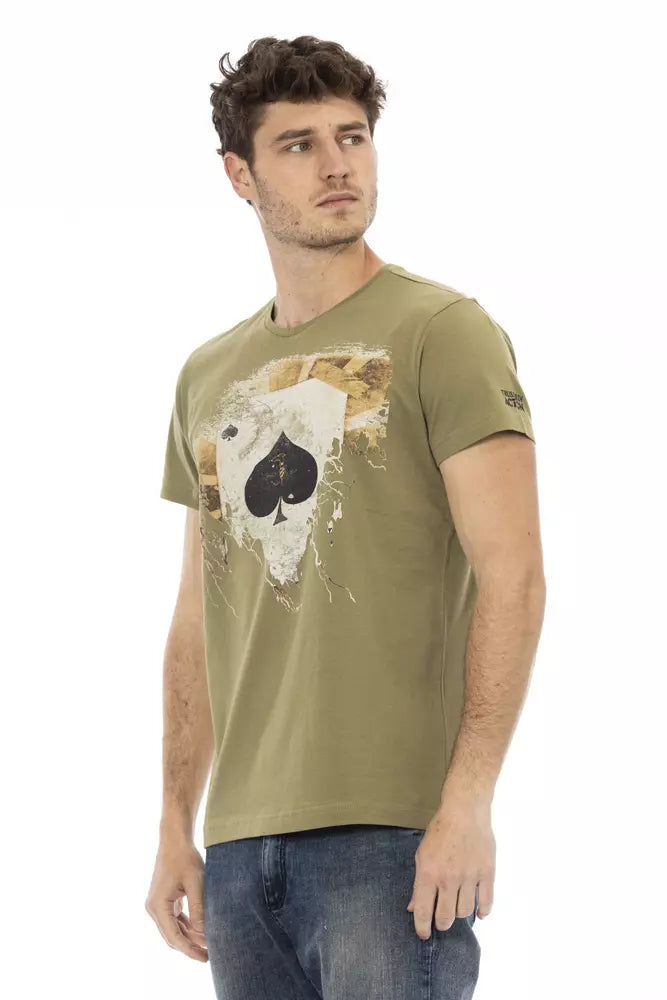 Trussardi Action Emerald Hues Short Sleeve Round Neck Tee