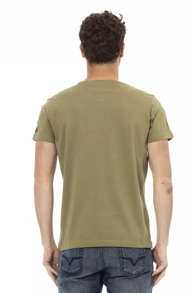 Trussardi Action Emerald Hues Short Sleeve Round Neck Tee