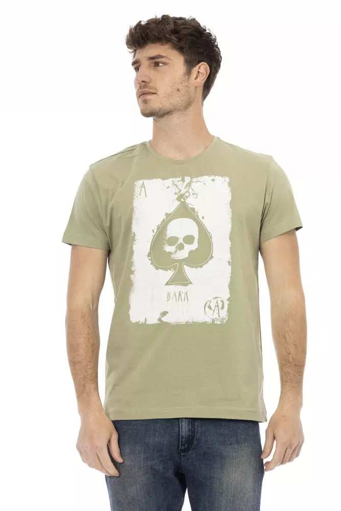 Trussardi Action Emerald Green Short Sleeve Fashion Tee