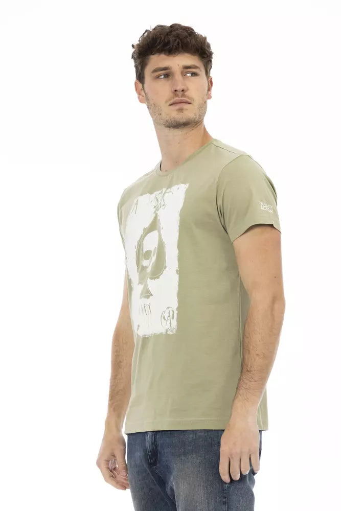 Trussardi Action Emerald Green Short Sleeve Fashion Tee