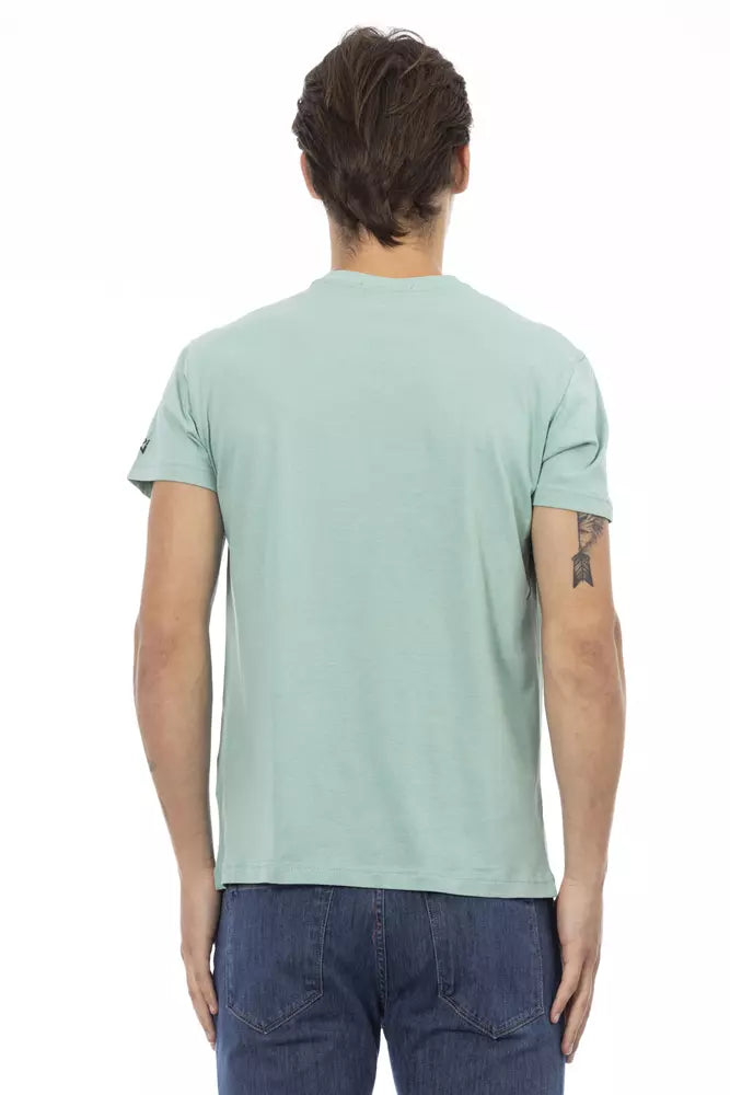 Trussardi Action Elegant Short Sleeve V-Neck Tee