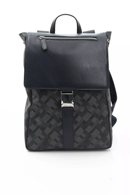 Cerruti 1881 Chic Blue Backpack with Signature Accents