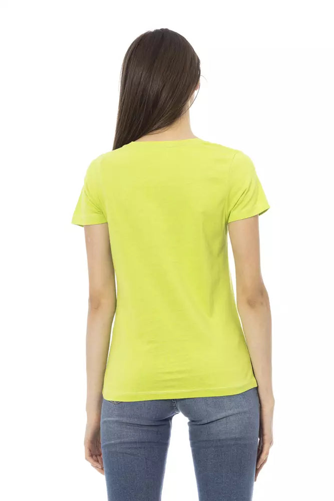 Trussardi Action Chic Olive Short Sleeve Designer Tee