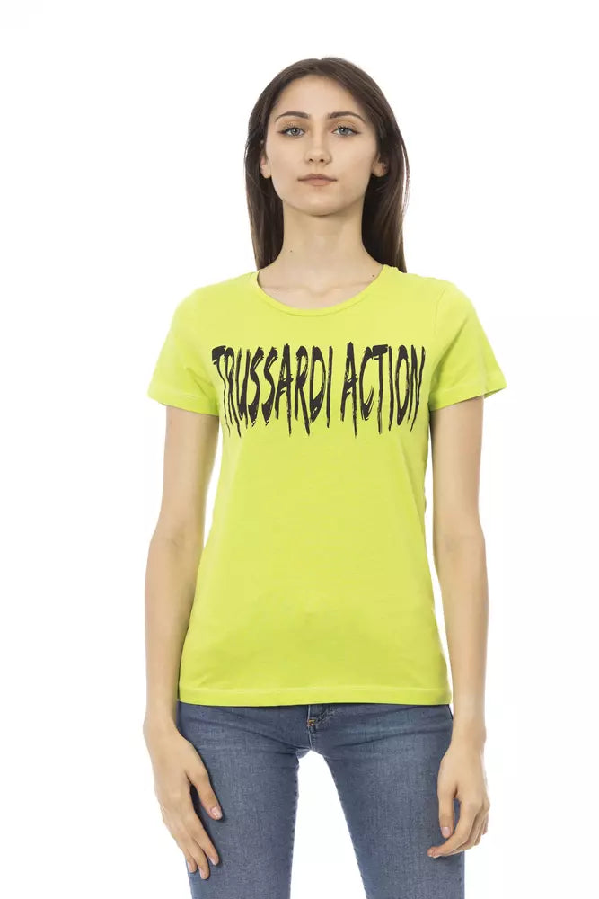 Trussardi Action Chic Olive Short Sleeve Designer Tee