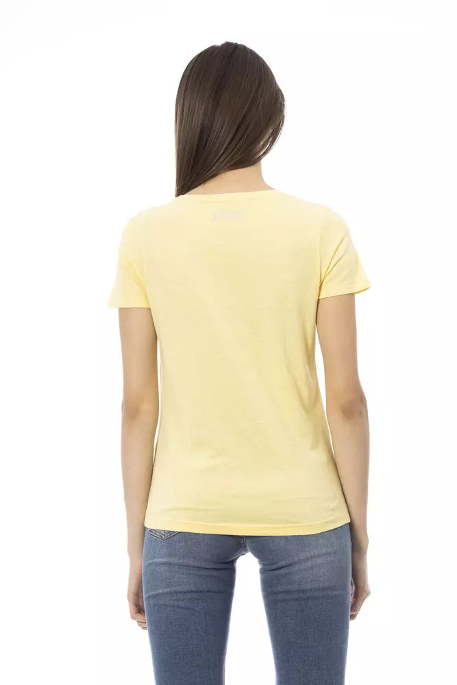 Trussardi Action Sunshine Yellow Casual Chic Tee