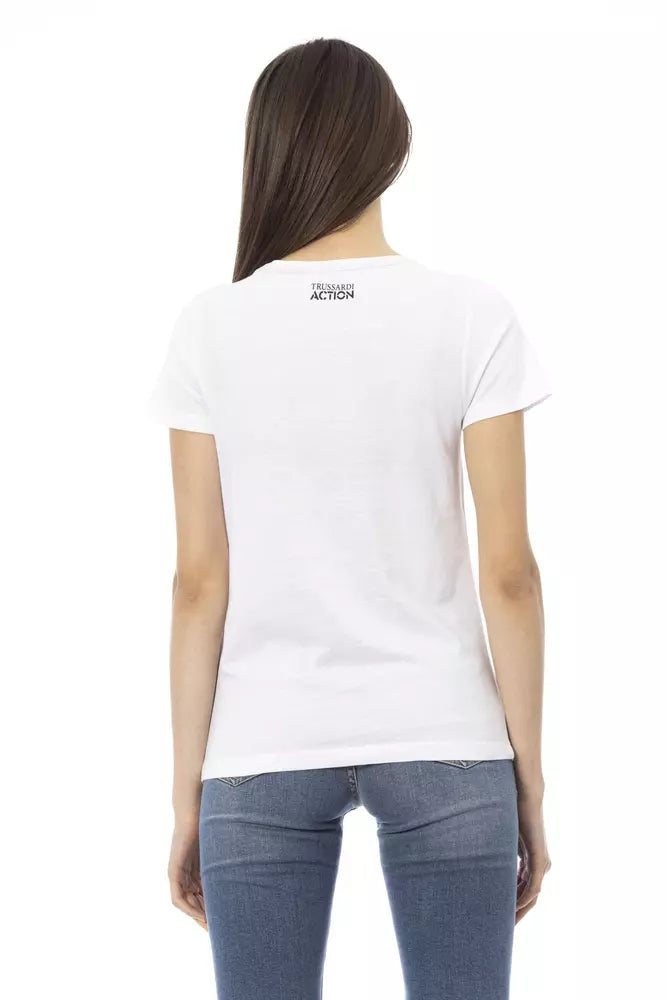 Trussardi Action Elegant Short Sleeve Round Neck Tee