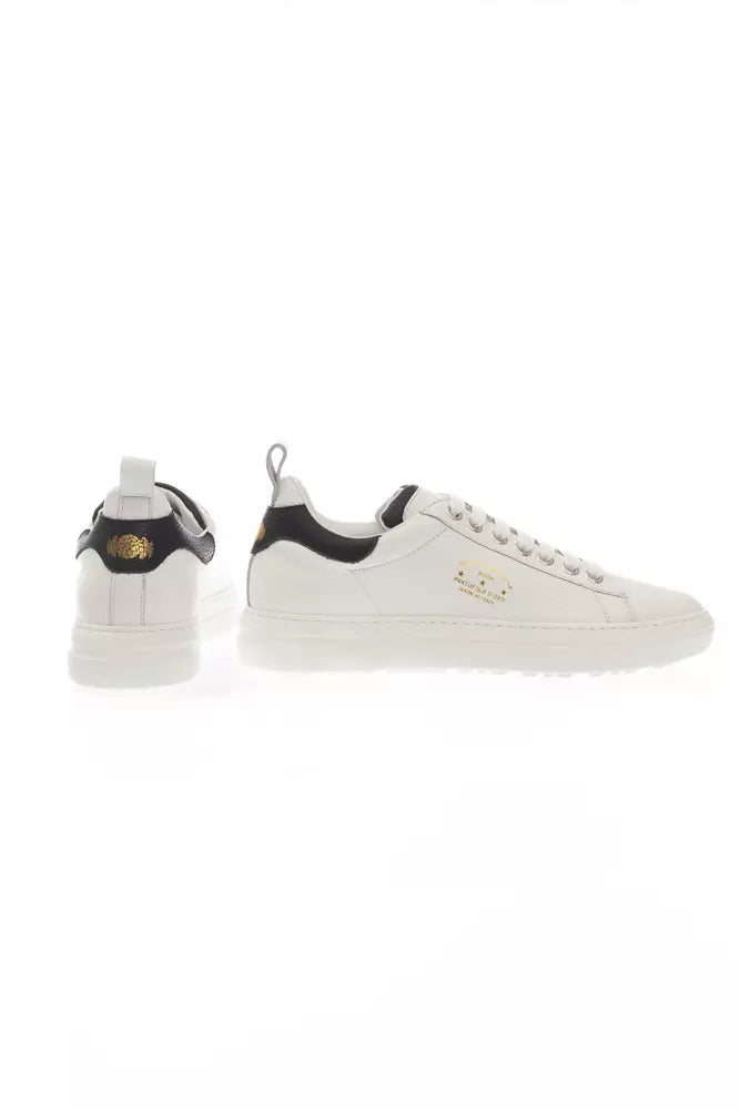 Pantofola D'Oro Sleek Monochrome Leather Sneakers