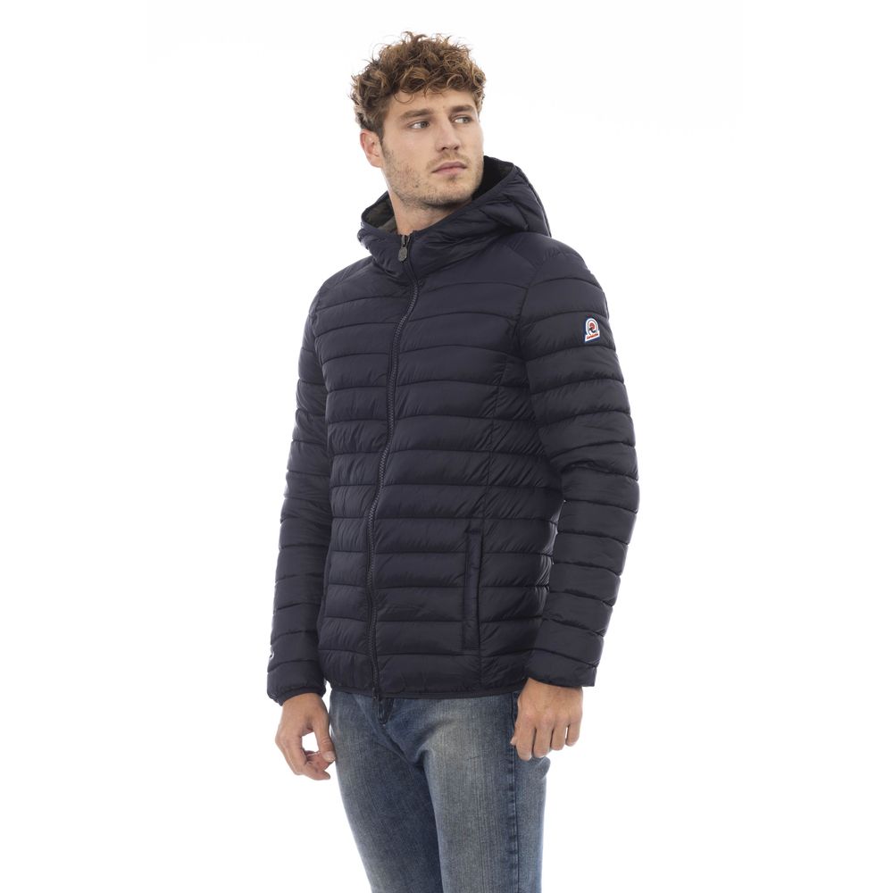 Invicta Quilted Men's Hooded Blue Jacket