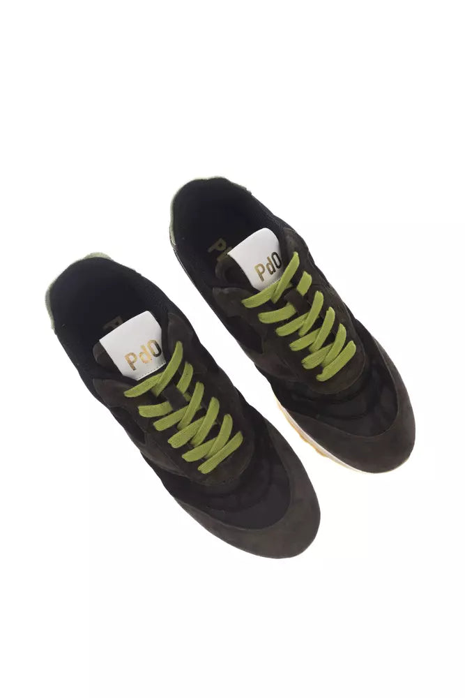 Pantofola D'Oro Multicolor Lace-Up Sneakers with Rubber Sole