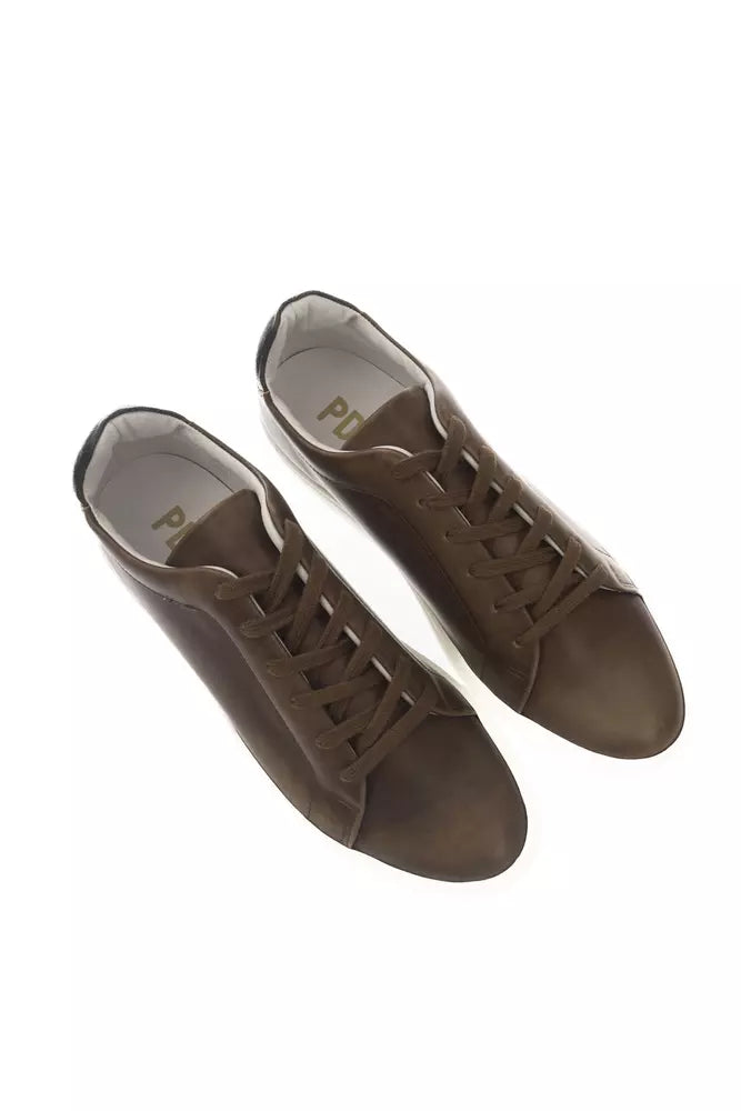 Pantofola D'Oro Sleek Monocolor Leather Sneakers