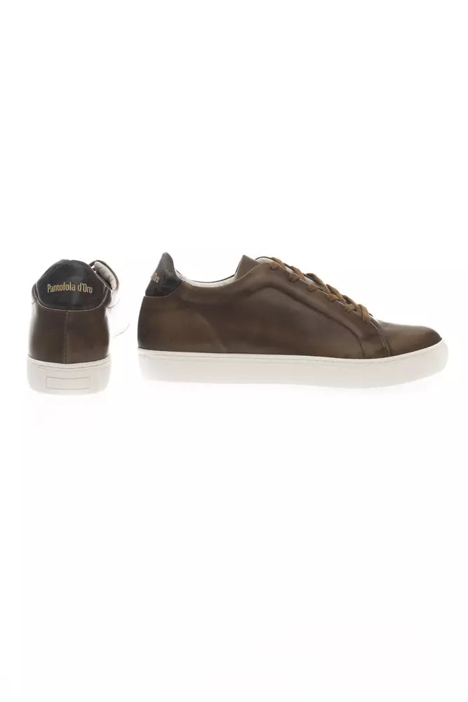 Pantofola D'Oro Sleek Monocolor Leather Sneakers