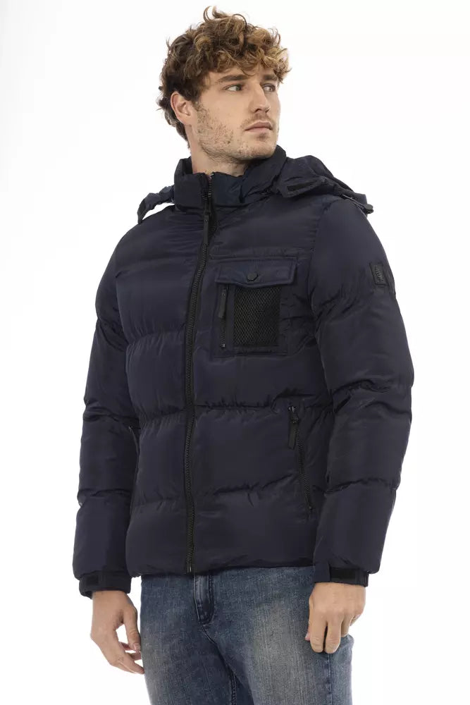 Marina Yachting Sleek Nylon Hooded Jacket with Logo Detail