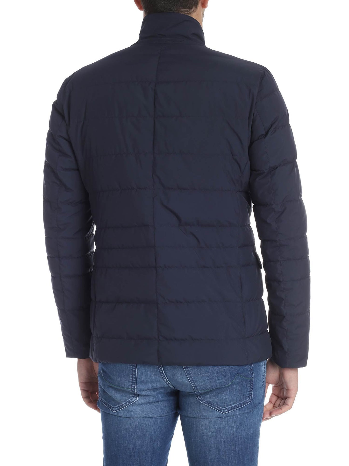 Herno Elegant Blue Goose Down Jacket