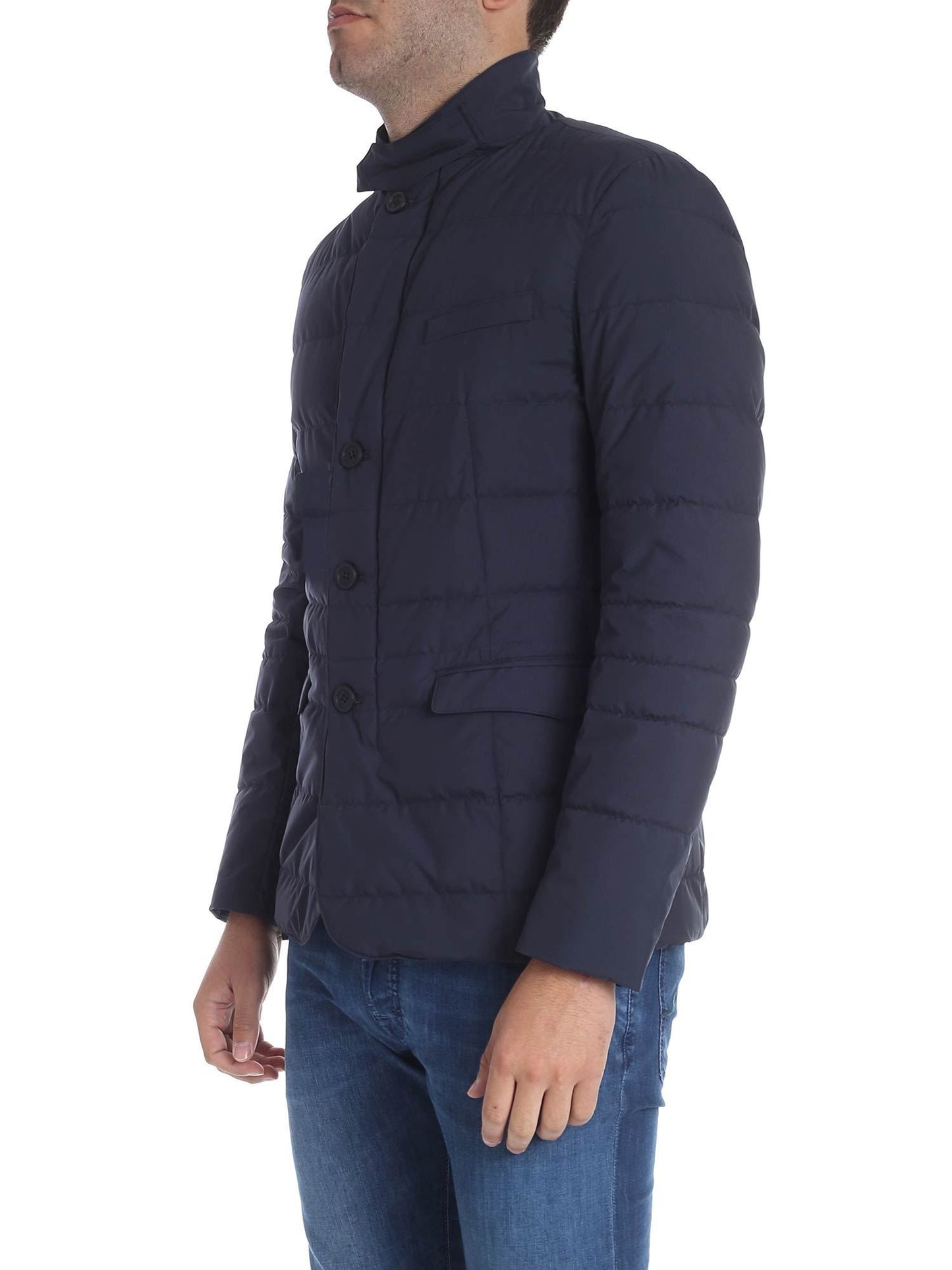 Herno Elegant Blue Goose Down Jacket