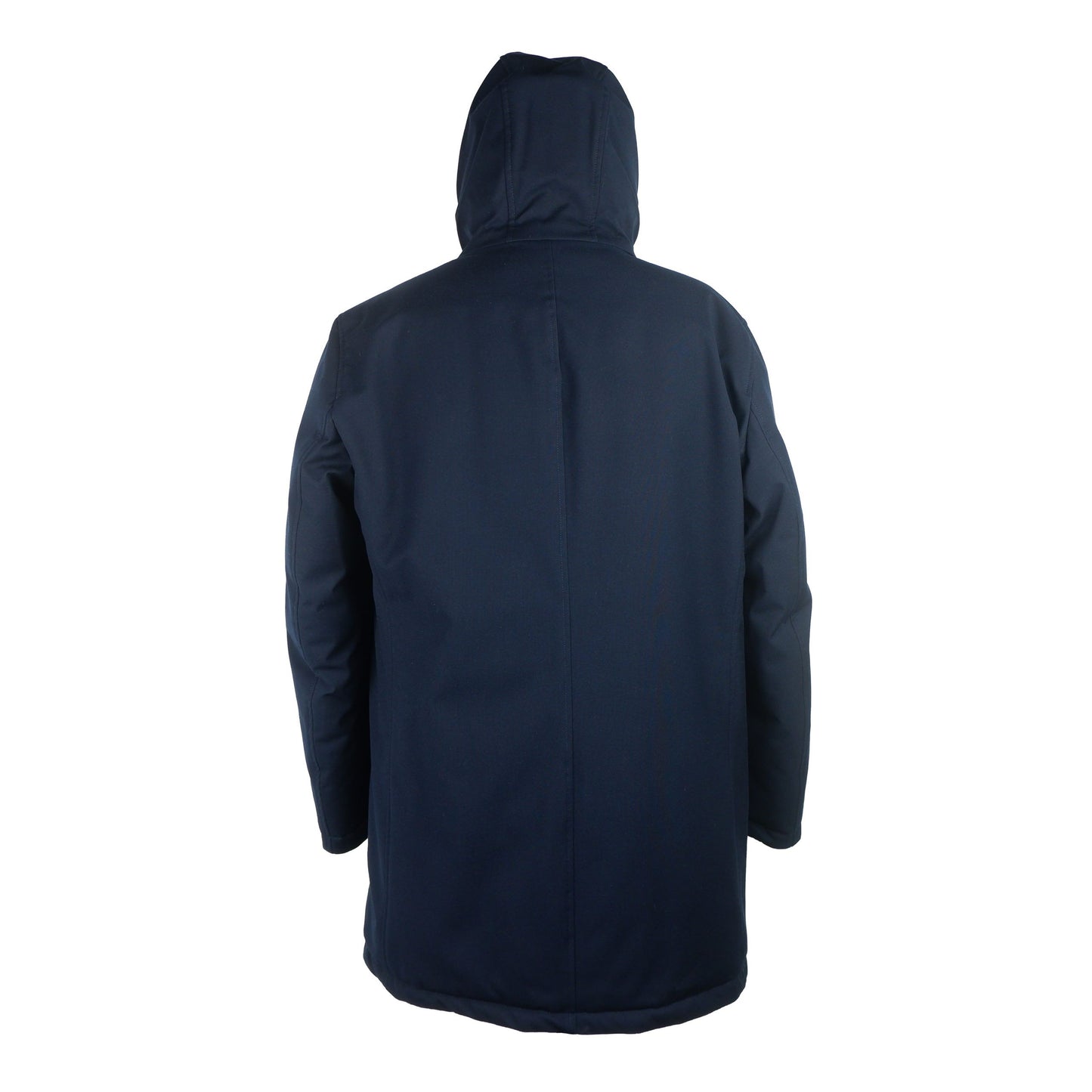 Herno Elegant Hooded Men's Down Jacket in Blue