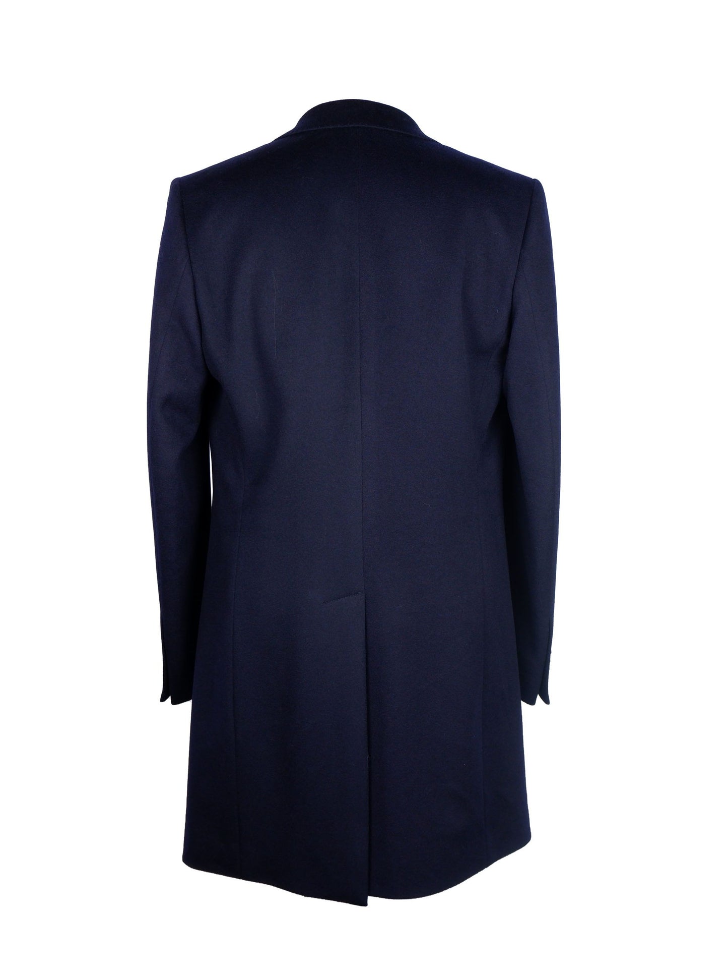 Made in Italy Elegant Blue Virgin Wool Coat