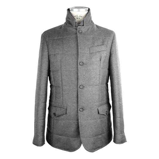 Made in Italy Elegant Wool-Cashmere Men's Coat