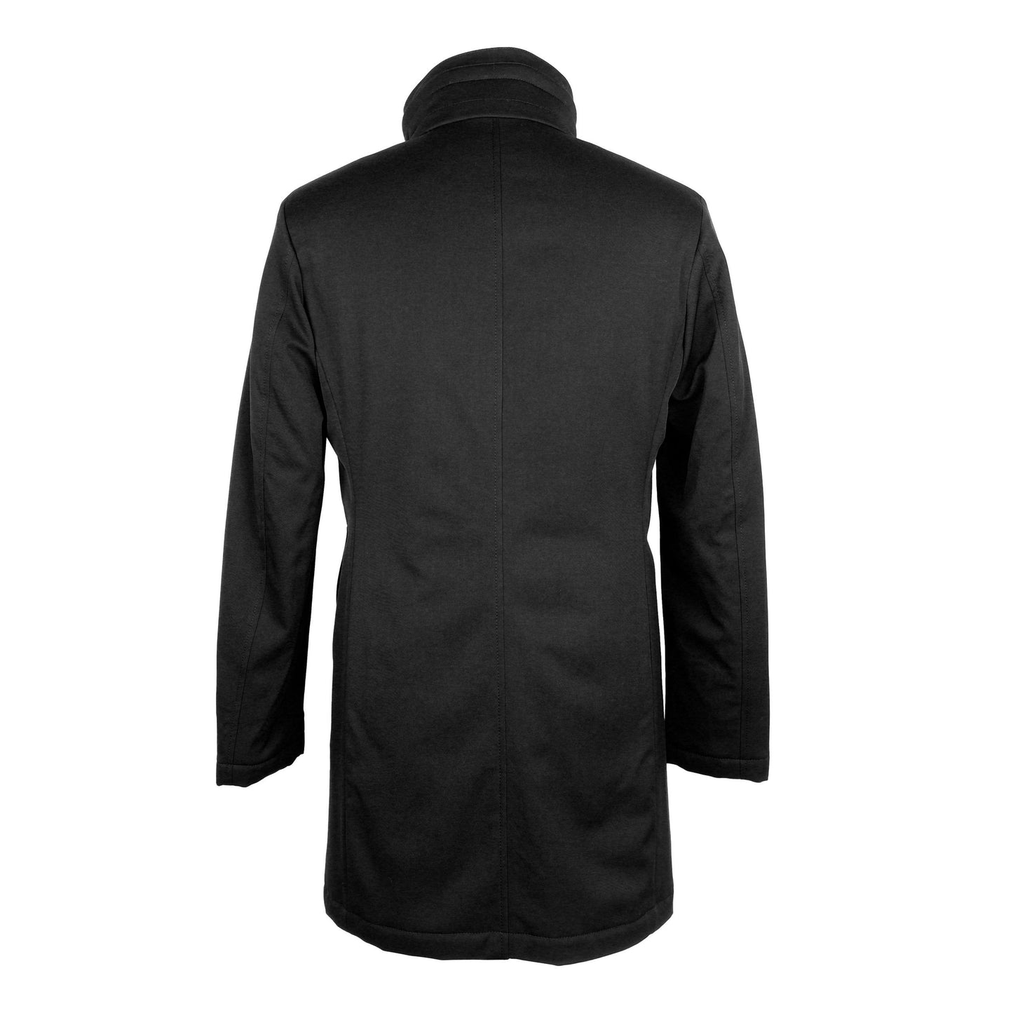 Made in Italy Elegant Italian Wool Blend Men's Long Coat