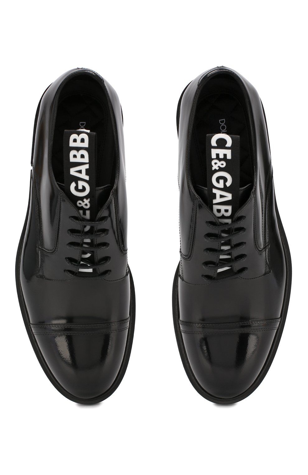 Dolce & Gabbana Elegant Calfskin Men's Derby Shoes