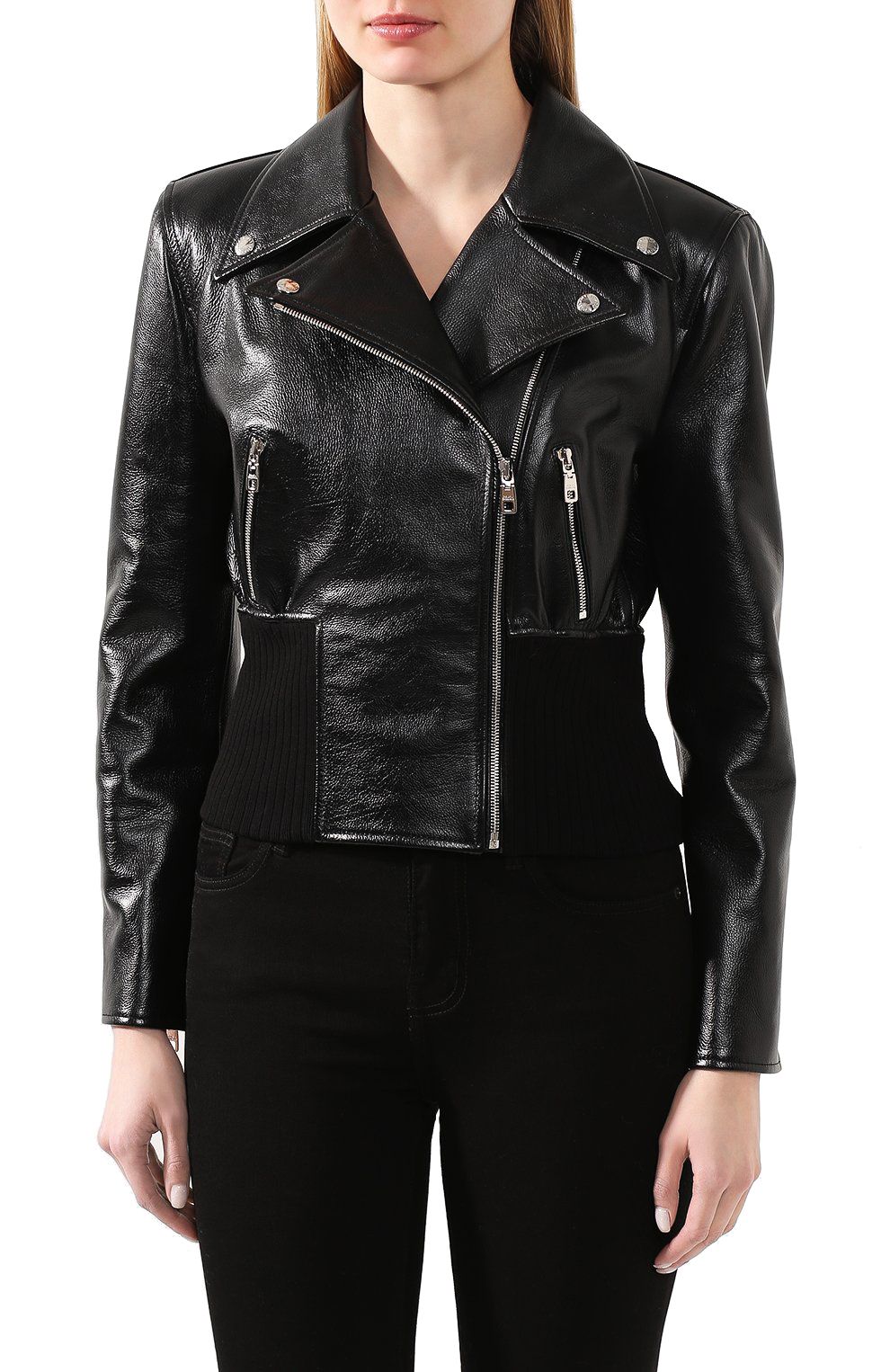 Dolce & Gabbana Elegant Calfskin Leather Jacket