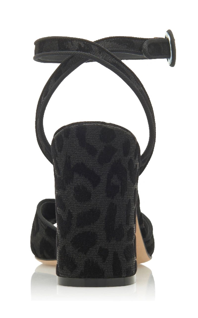 Dolce & Gabbana Elegant Leopard Print Ankle-Strap Sandals