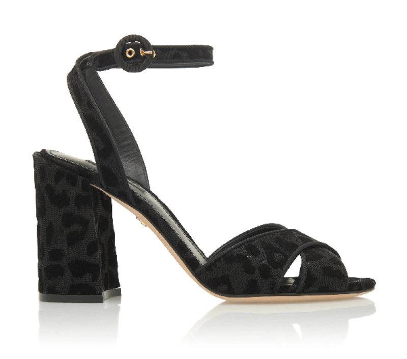 Dolce & Gabbana Elegant Leopard Print Ankle-Strap Sandals