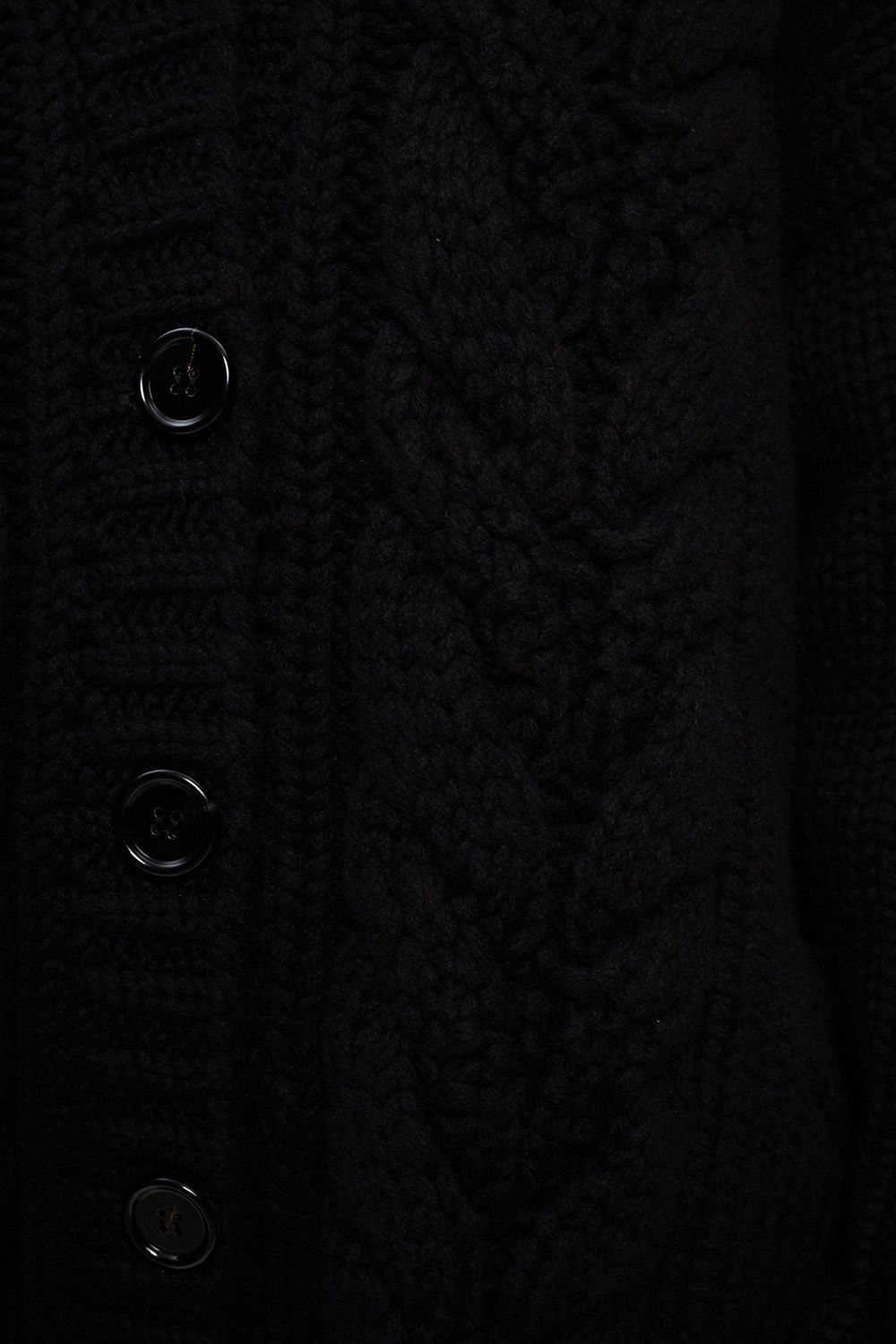 Dolce & Gabbana Elegant V-Neck Wool-Cashmere Cardigan in Black