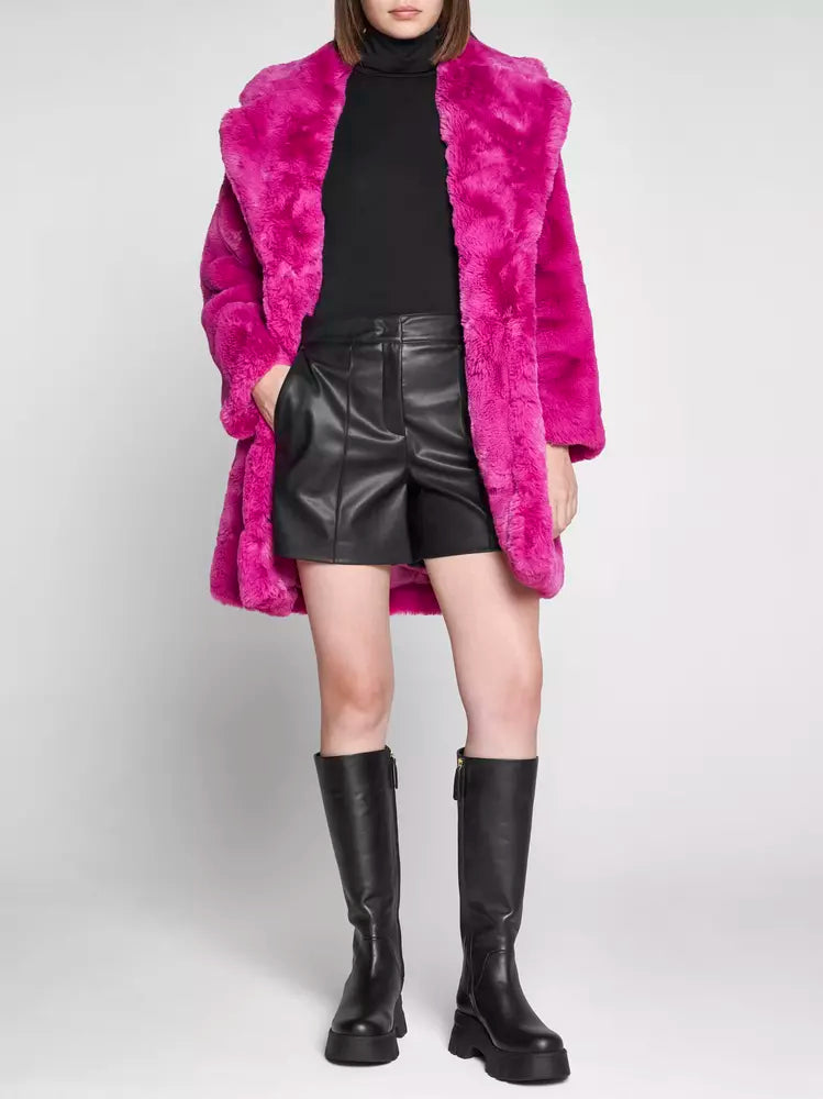 Apparis Chic Pink Faux Fur Jacket - Eco-Friendly Winter Essential