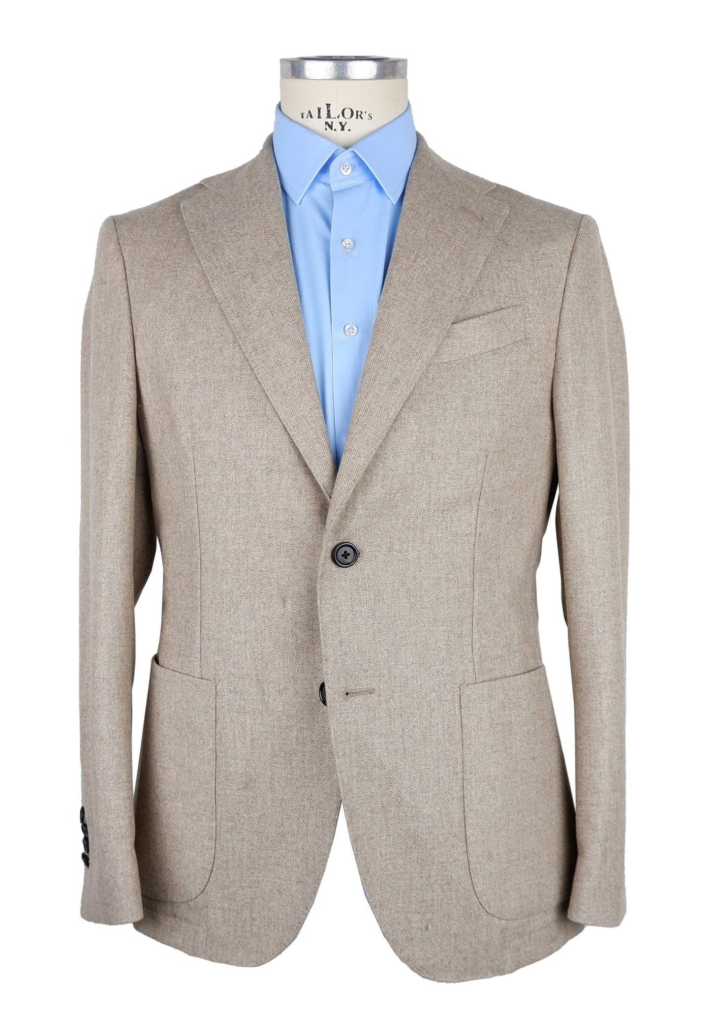 Made in Italy Elegant Dust Beige Classic Jacket