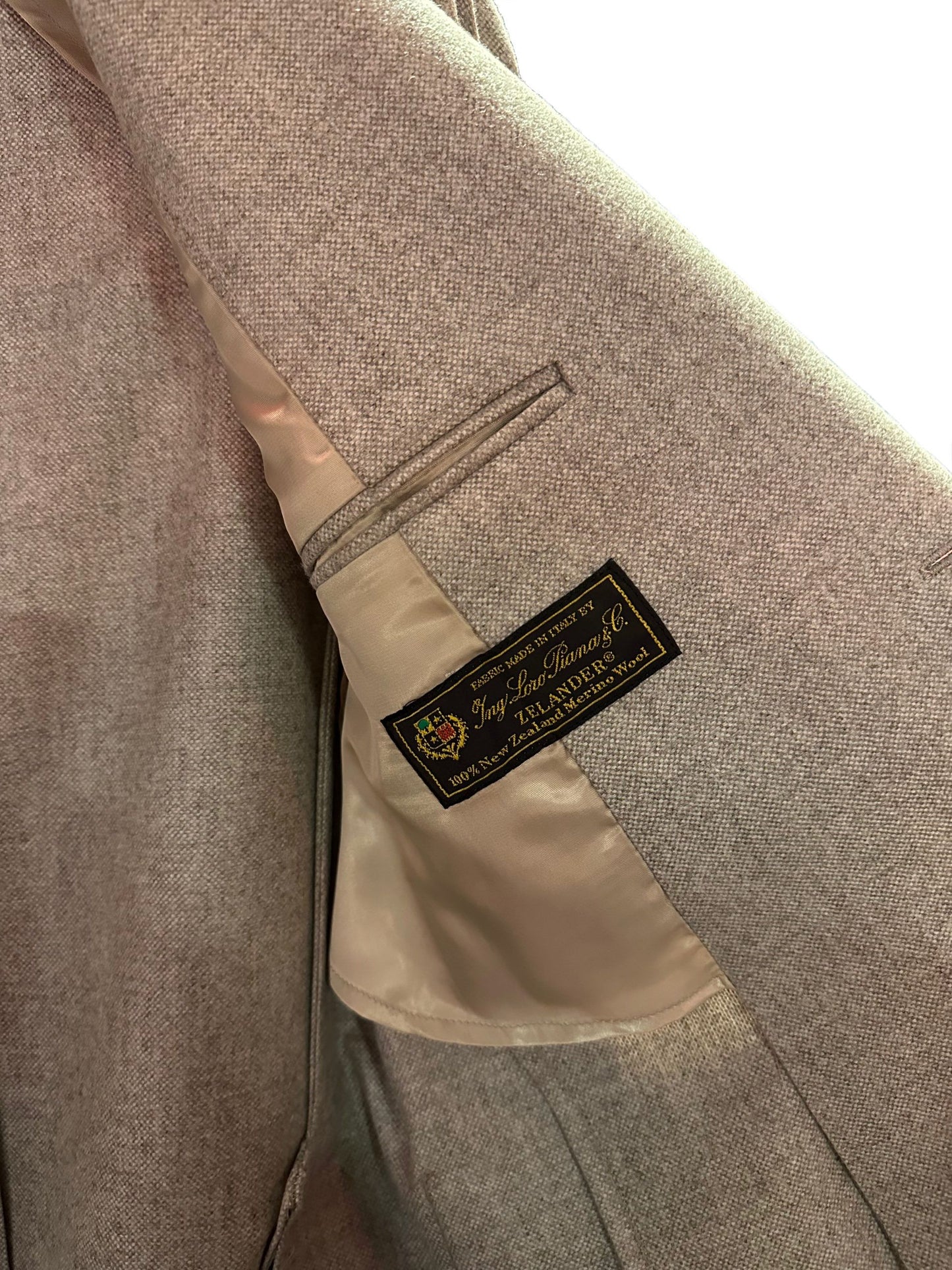 Made in Italy Elegant Dust Beige Classic Jacket