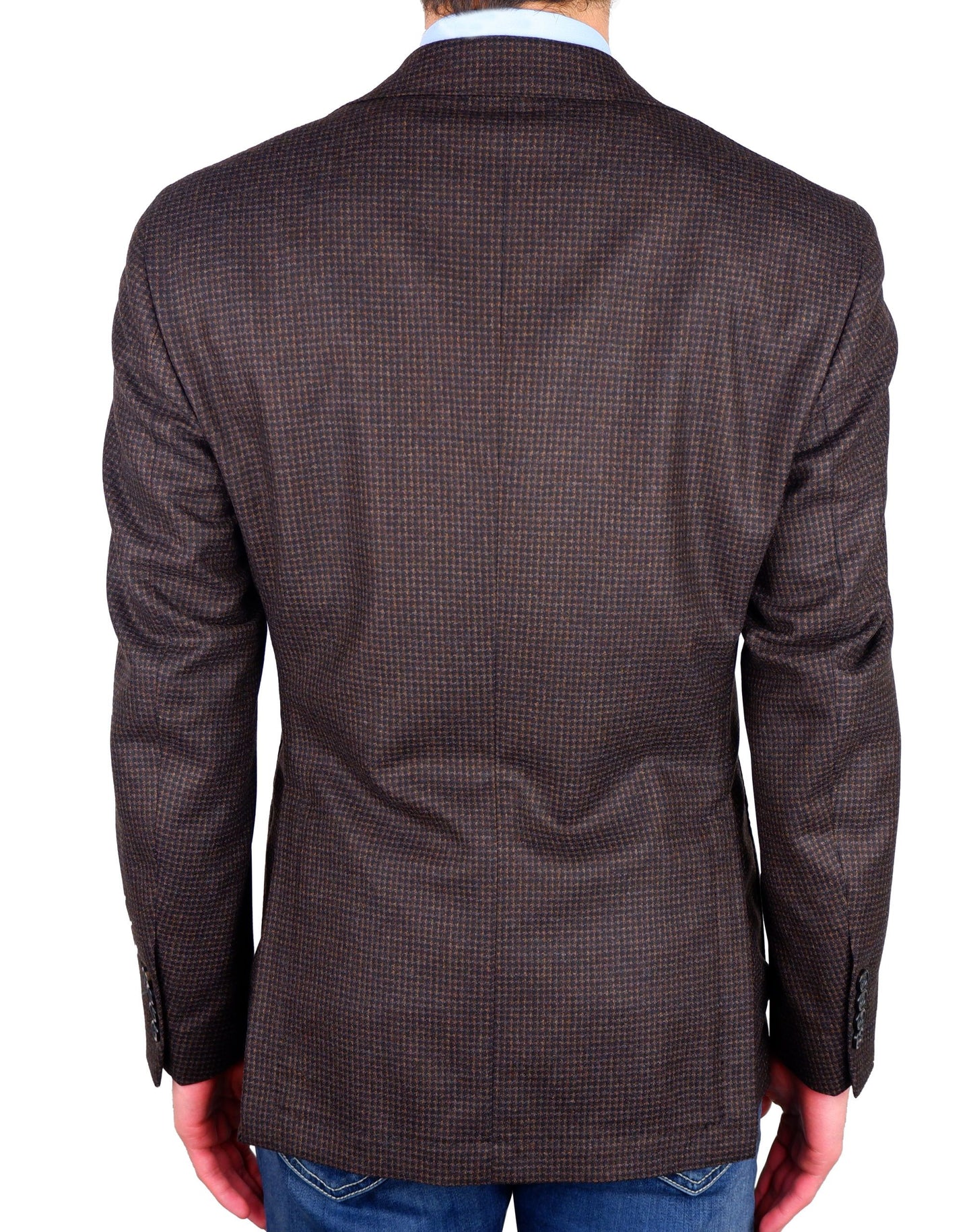 Made in Italy Elegant Brown Merino Wool Classic Jacket