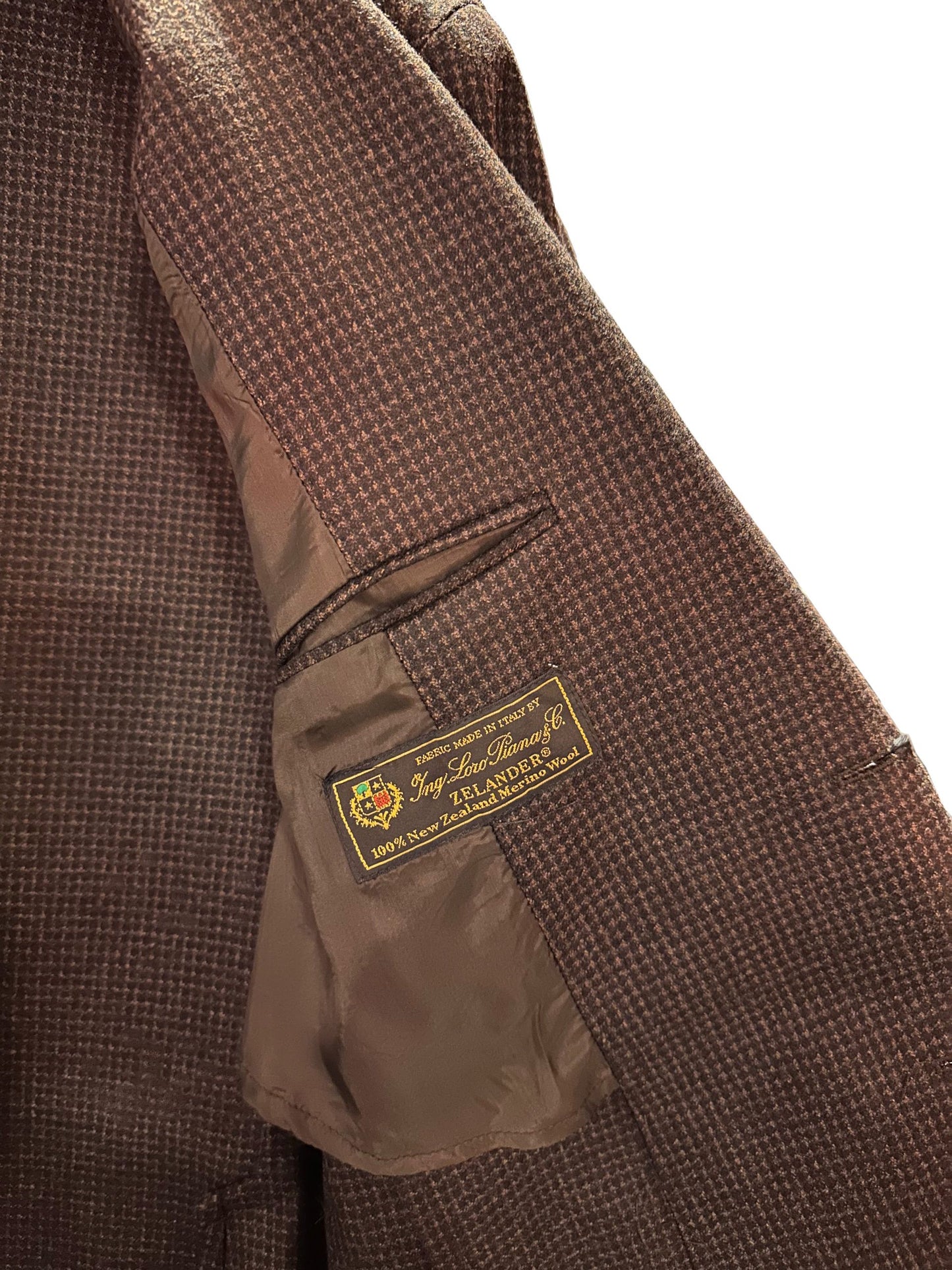 Made in Italy Elegant Brown Merino Wool Classic Jacket