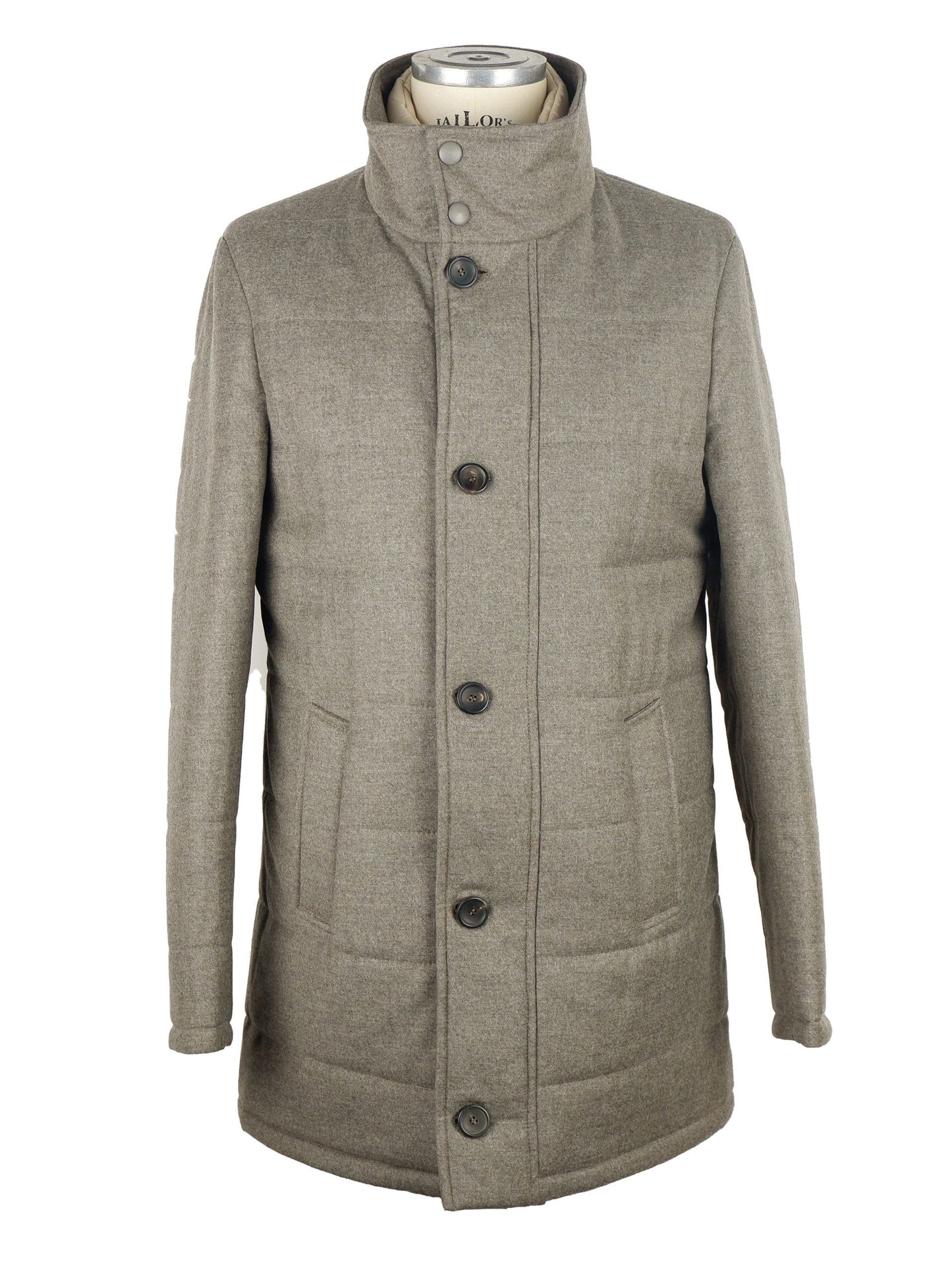 Made in Italy Elegant Gray Wool-Cashmere Jacket