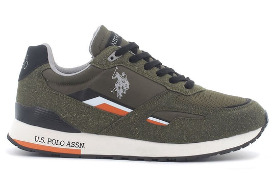 U.S. POLO ASSN. Eco-Friendly Green Sneakers with Bold Accents